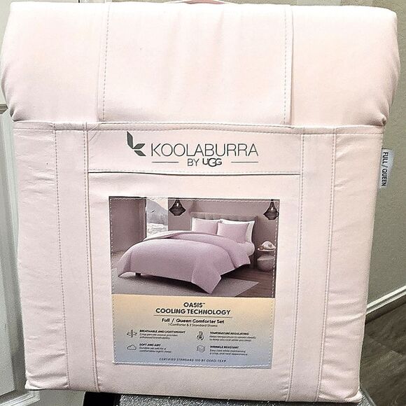 Koolaburra By Ugg Oasis Cooling Technology Full/Queen Comforter Set- Pink - Picture 2 of 8